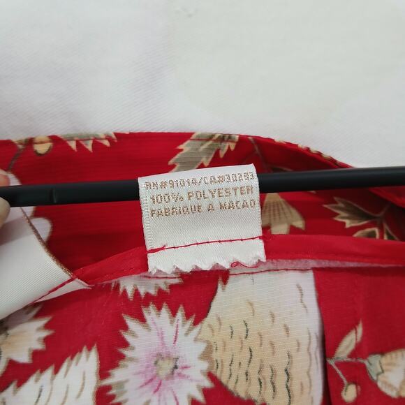 EP PRO 16 Red Floral Skort Polyester easy care no stretch see measurement photos - Picture 12 of 12